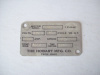 HOBART MOTOR SPEC TAG